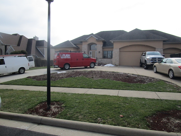 Curb appeal was the client’s main priority. They wanted this large island area adjacent to the driveway to be a focal point for passing pedestrians and vehicles.