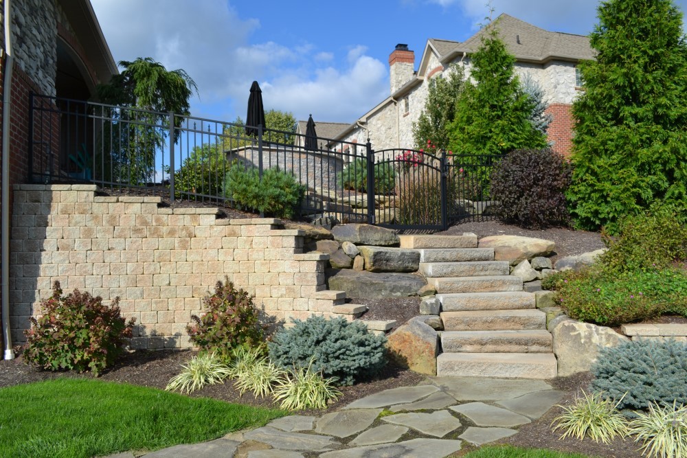 Completed estate landscaping management for a home in North Canton, Ohio
