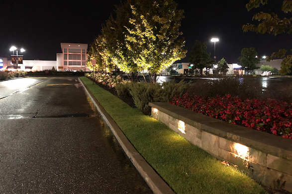 Belden Village Mall entry wall and lighting