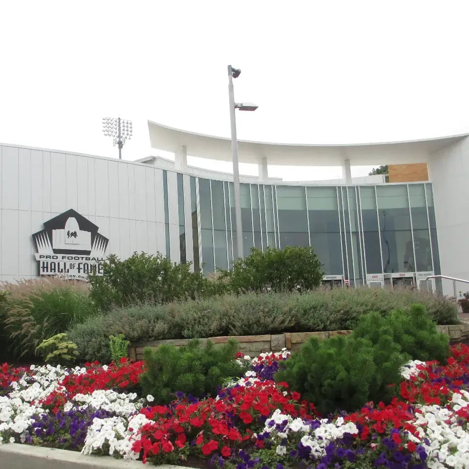 Pro football hall of fame commercial landscape