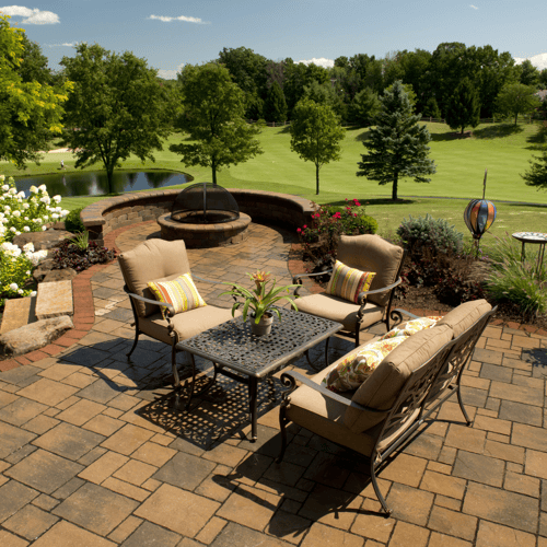 Outdoor area landscaping