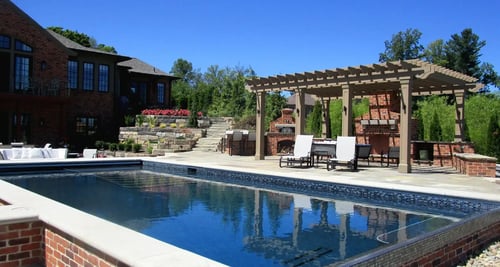 Custom outdoor living landscape design