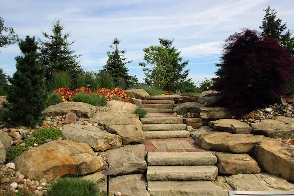 Backyard Resort steps