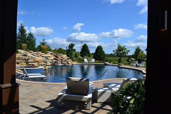 Backyard Resort pool landscaping-1