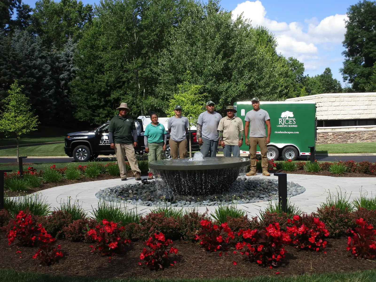 Rice's employees at Canfield project