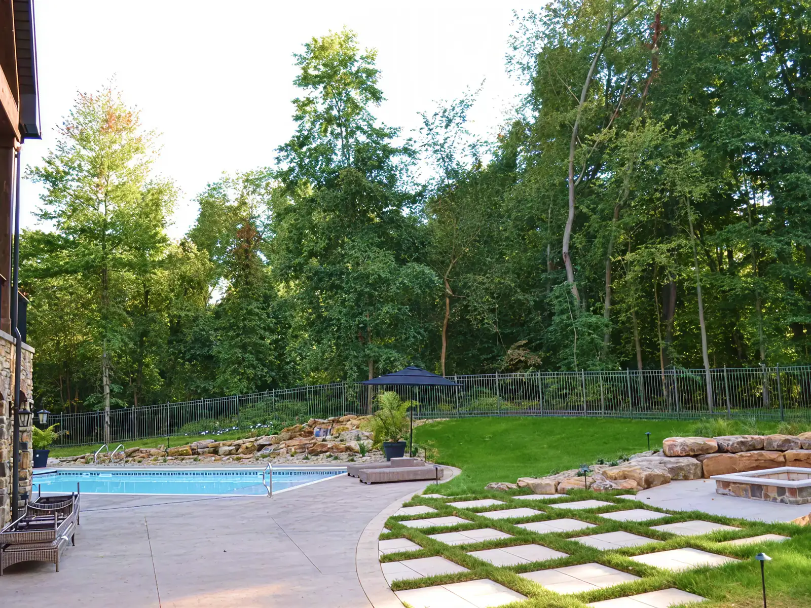 Rustic Retreat after landscape improvements